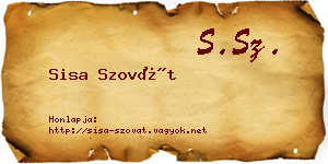 Sisa Szovát névjegykártya